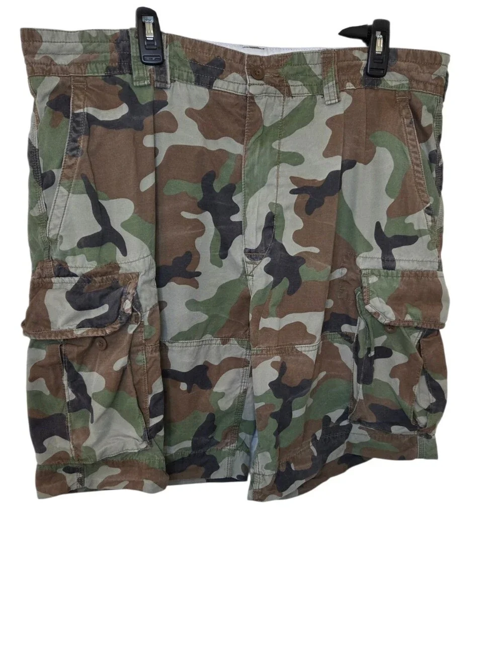 Polo By Ralph Lauren Men's Camouflage Cargo Shorts — Green/Brown/Black - Picture 1 of 15